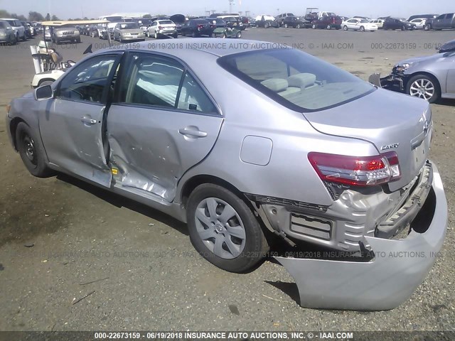 4T1BF3EK7BU120503 - 2011 TOYOTA CAMRY SE/LE/XLE 银色 照片 3