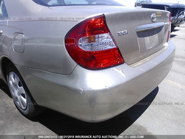 4T1BE32KX4U844843 - 2004 TOYOTA CAMRY LE/XLE/SE 金色 照片 6