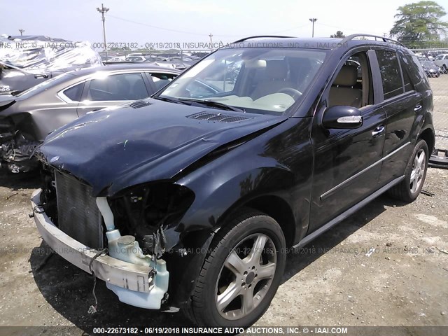 4JGBB86E18A366670 - 2008 MERCEDES-BENZ ML 350 BLACK photo 2