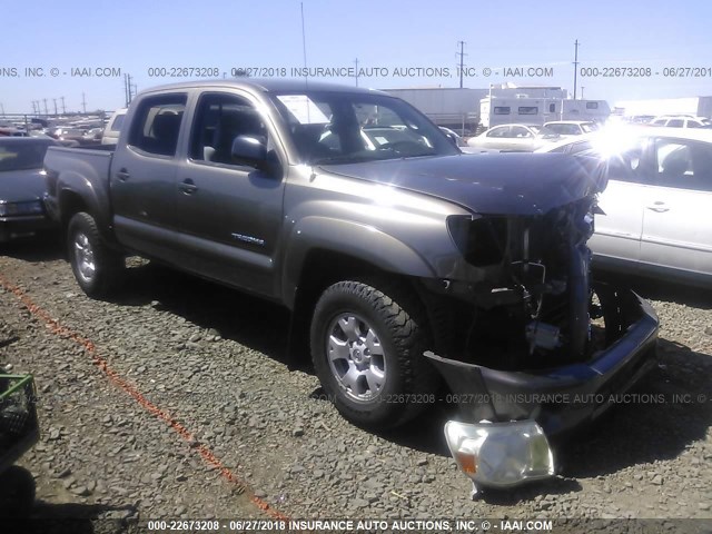 3TMLU42N69M024525 - 2009 TOYOTA TACOMA DOUBLE CAB BROWN photo 1