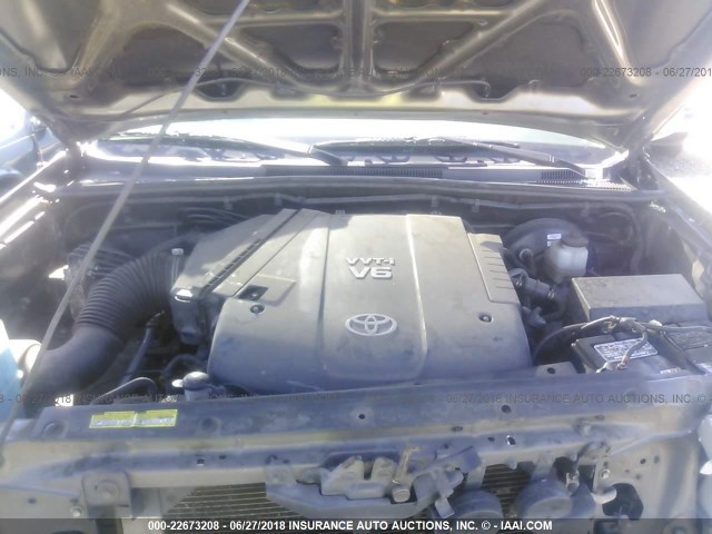 3TMLU42N69M024525 - 2009 TOYOTA TACOMA DOUBLE CAB ყავისფერი ფოტო 10