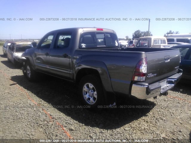 3TMLU42N69M024525 - 2009 TOYOTA TACOMA DOUBLE CAB ყავისფერი ფოტო 3