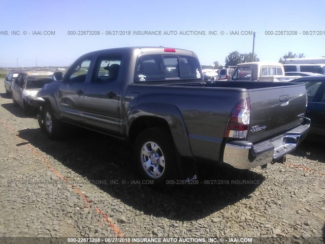 3TMLU42N69M024525 - 2009 TOYOTA TACOMA DOUBLE CAB BROWN photo 3