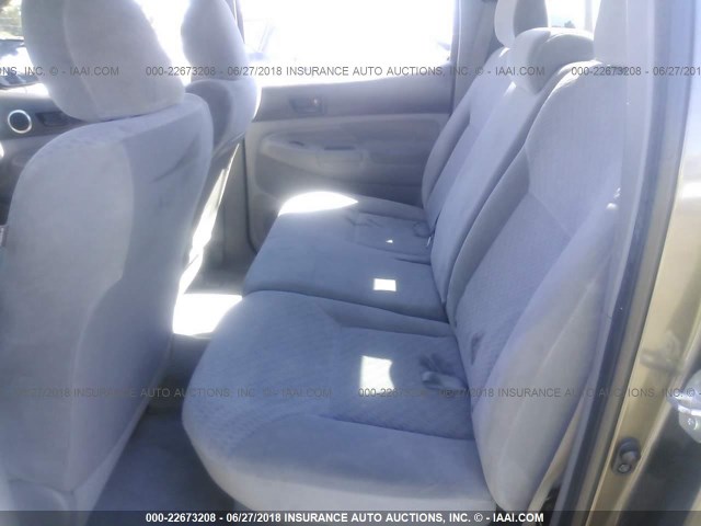 3TMLU42N69M024525 - 2009 TOYOTA TACOMA DOUBLE CAB ყავისფერი ფოტო 8
