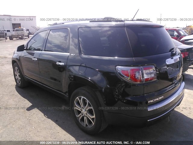1GKKRRKD1DJ194920 - 2013 GMC ACADIA SLT-1 Czarny zdjęcie 3