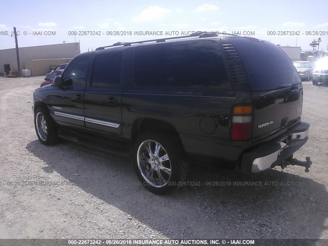 1GKFK16Z85J177398 - 2005 GMC YUKON XL K1500 BLACK photo 3