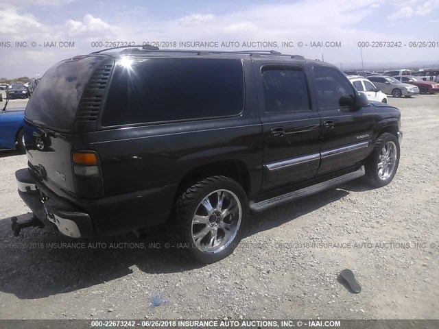 1GKFK16Z85J177398 - 2005 GMC YUKON XL K1500 BLACK photo 4