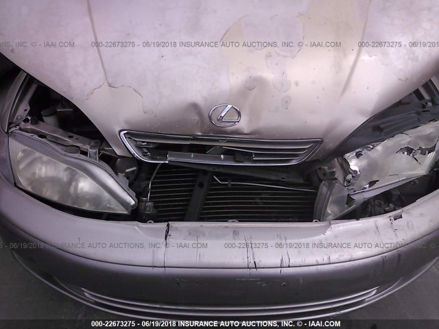 JT8BF28G1X5062135 - 1999 LEXUS ES 300 GOLD photo 6