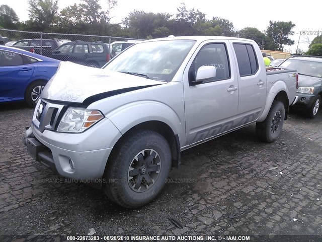 1N6AD0EV8FN715050 - 2015 NISSAN FRONTIER S/SV/SL/PRO-4X GRAY photo 2