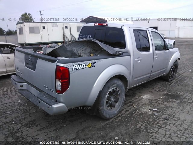 1N6AD0EV8FN715050 - 2015 NISSAN FRONTIER S/SV/SL/PRO-4X GRAY photo 4