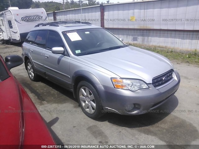 4S4BP62C067300423 - 2006 SUBARU LEGACY OUTBACK 2.5I LIMITED SILVER photo 1