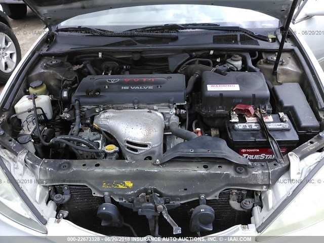 4T1BE32K52U513374 - 2002 TOYOTA CAMRY LE/XLE/SE ნაცრისფერი ფოტო 10