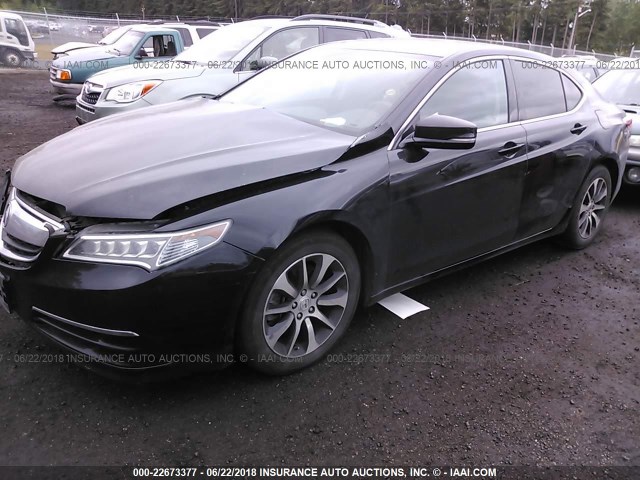 19UUB1F51FA004258 - 2015 ACURA TLX TECH BLACK photo 2