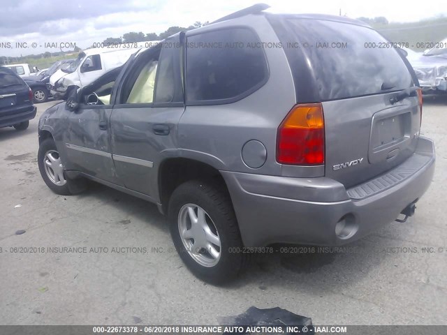 1GKDT13S382136719 - 2008 GMC ENVOY GRAY photo 3