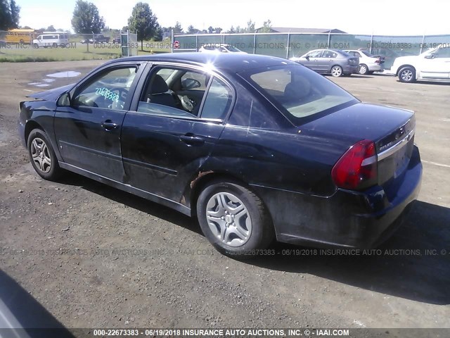 1G1ZS51F46F286502 - 2006 CHEVROLET MALIBU LS 黑色 照片 3