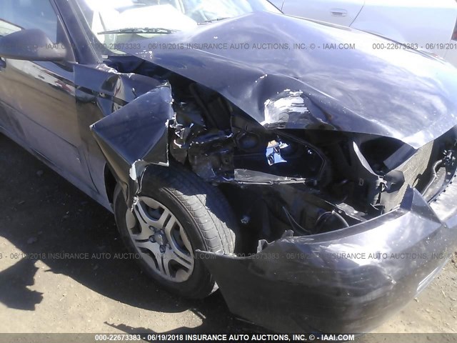 1G1ZS51F46F286502 - 2006 CHEVROLET MALIBU LS 黑色 照片 6