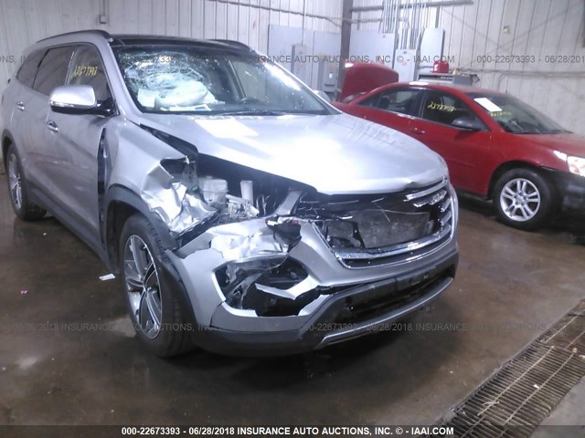 KM8SRDHF8DU008128 - 2013 HYUNDAI SANTA FE LIMITED SILVER photo 6