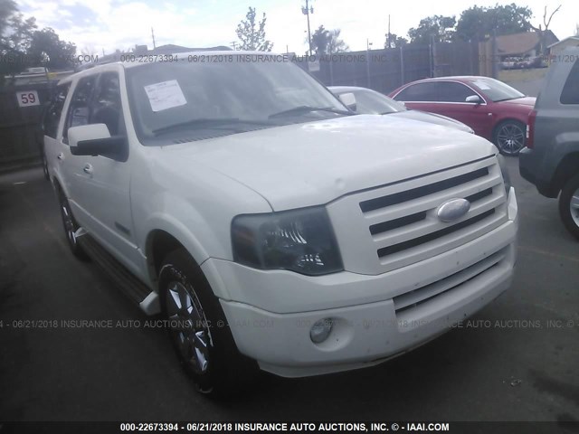 1FMFU19558LA66312 - 2008 FORD EXPEDITION LIMITED WHITE photo 1