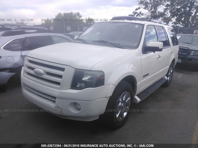 1FMFU19558LA66312 - 2008 FORD EXPEDITION LIMITED WHITE photo 2