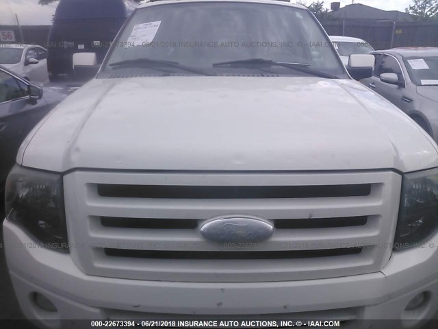 1FMFU19558LA66312 - 2008 FORD EXPEDITION LIMITED WHITE photo 6