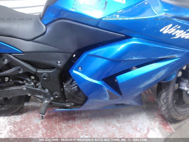 JKAEXMJ148DA12265 - 2008 KAWASAKI EX250 J BLUE photo 8