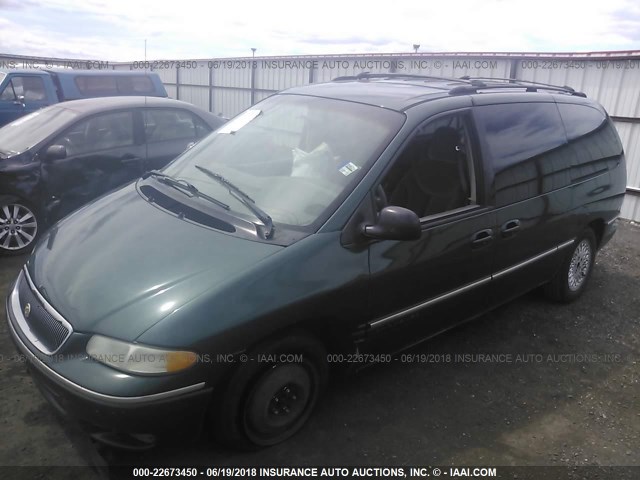 1C4GP54R2VB259813 - 1997 CHRYSLER TOWN & COUNTRY LX GREEN photo 2