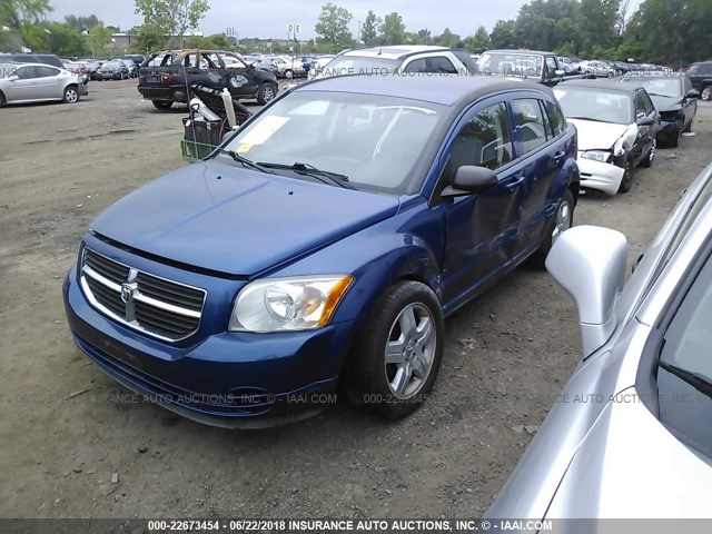 1B3HB48A39D234819 - 2009 DODGE CALIBER SXT BLUE photo 2