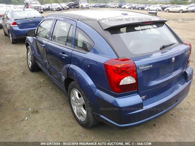 1B3HB48A39D234819 - 2009 DODGE CALIBER SXT BLUE photo 3