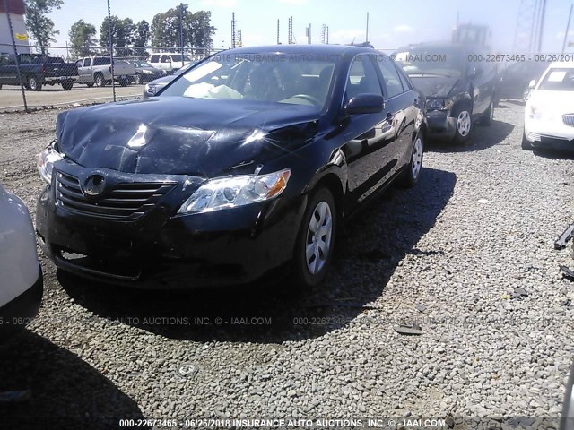 4T1BE46K09U395096 - 2009 TOYOTA CAMRY SE/LE/XLE BLACK photo 2