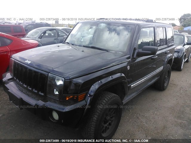 1J8HG58267C601724 - 2007 JEEP COMMANDER LIMITED BLACK photo 2