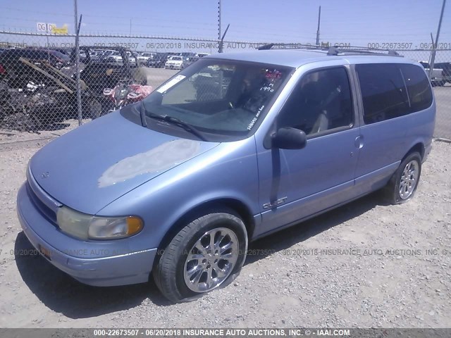 4N2DN11W2SD817619 - 1995 NISSAN QUEST XE/GXE Light Blue photo 2