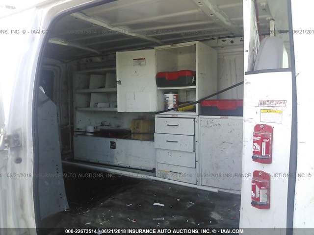 1FTNE24L91HB14329 - 2001 FORD ECONOLINE E250 VAN WHITE photo 8