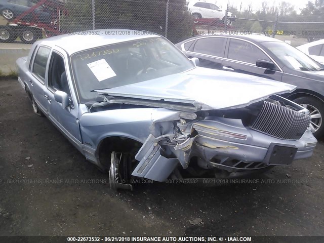 1LNLM81W2VY740382 - 1997 LINCOLN TOWN CAR EXECUTIVE BLUE photo 1