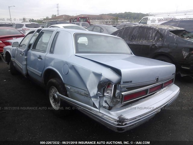 1LNLM81W2VY740382 - 1997 LINCOLN TOWN CAR EXECUTIVE BLUE photo 3