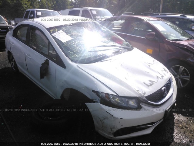 19XFB2F76FE292919 - 2015 HONDA CIVIC SE WHITE photo 1