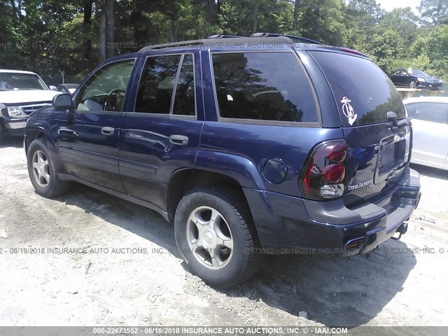 1GNDS13S972208964 - 2007 CHEVROLET TRAILBLAZER LS/LT BLUE photo 3