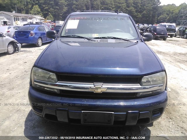 1GNDS13S972208964 - 2007 CHEVROLET TRAILBLAZER LS/LT BLUE photo 6