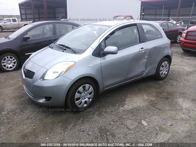 JTDJT923985140473 - 2008 TOYOTA YARIS Gris photo 2