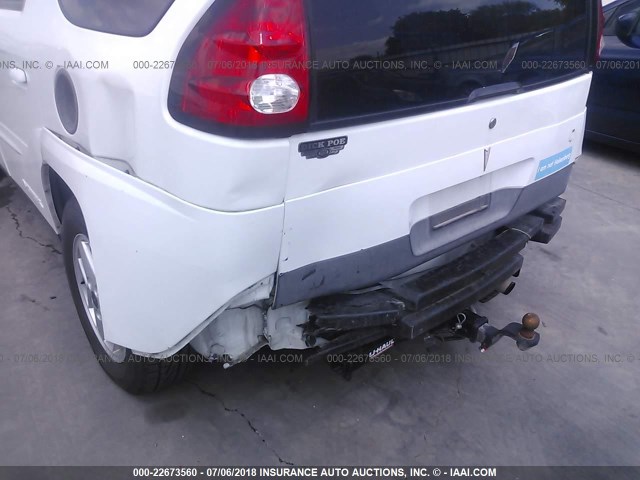 3G7DB03E84S585619 - 2004 PONTIAC AZTEK WHITE photo 6