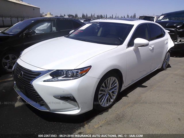 JTHBK1GG1G2218568 - 2016 LEXUS ES 350 WHITE photo 2