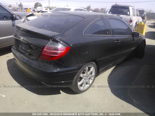 WDBRN64J73A494157 - 2003 MERCEDES-BENZ C 320 SPORT COUPE BLACK photo 4