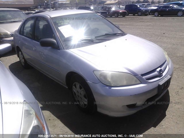 1HGEN26535L000040 - 2005 HONDA CIVIC GX SILVER photo 1