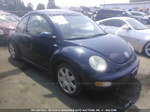 3VWDD21C91M440336 - 2001 VOLKSWAGEN NEW BEETLE GLX 深蓝色 照片 1