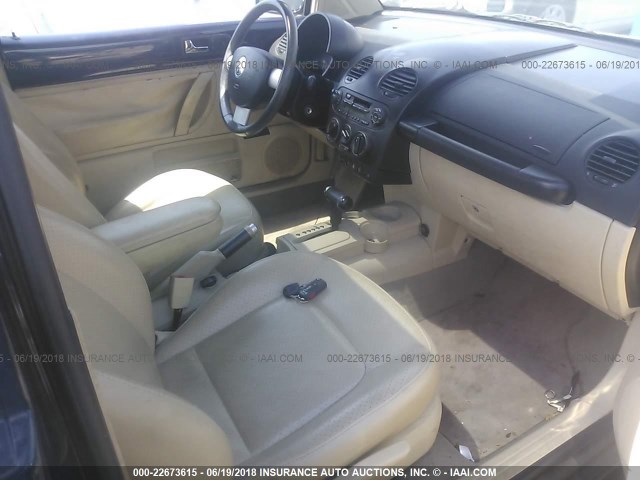 3VWDD21C91M440336 - 2001 VOLKSWAGEN NEW BEETLE GLX 深蓝色 照片 5