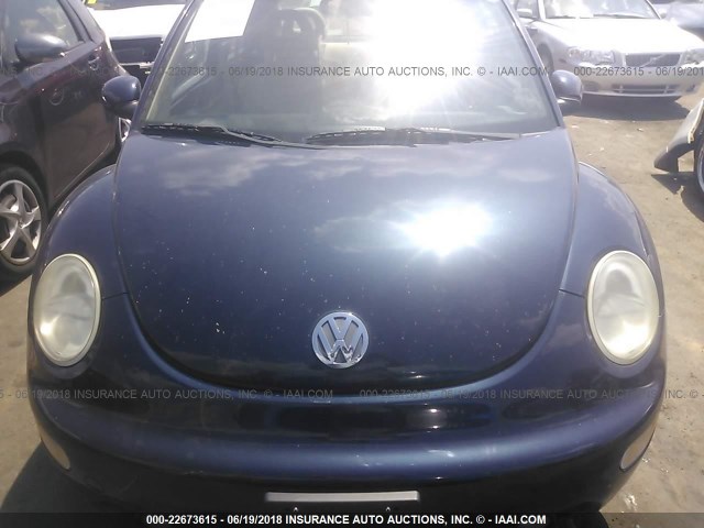 3VWDD21C91M440336 - 2001 VOLKSWAGEN NEW BEETLE GLX 深蓝色 照片 6