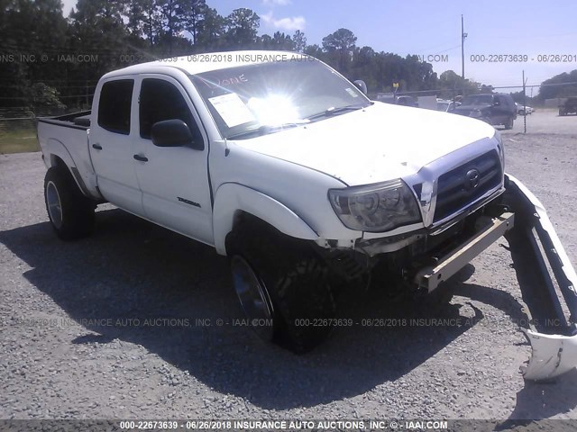 3TMKU72N76M005815 - 2006 TOYOTA TACOMA DBL CAB PRERUNNER LNG BED WHITE photo 1