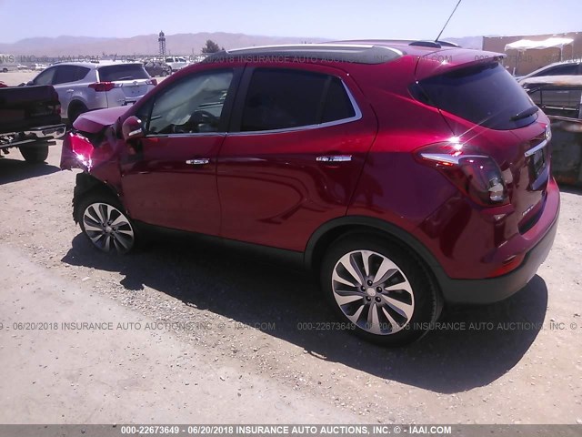 KL4CJASB2JB632755 - 2018 BUICK ENCORE PREFERRED Қызыл фото 3