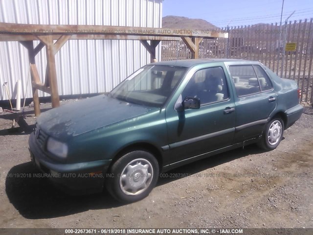 3VWRA81H6VM051561 - 1997 VOLKSWAGEN JETTA GL GREEN photo 2