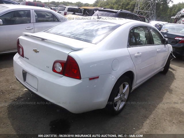 1G1ZG57BX9F227416 - 2009 CHEVROLET MALIBU LS თეთრი ფოტო 4
