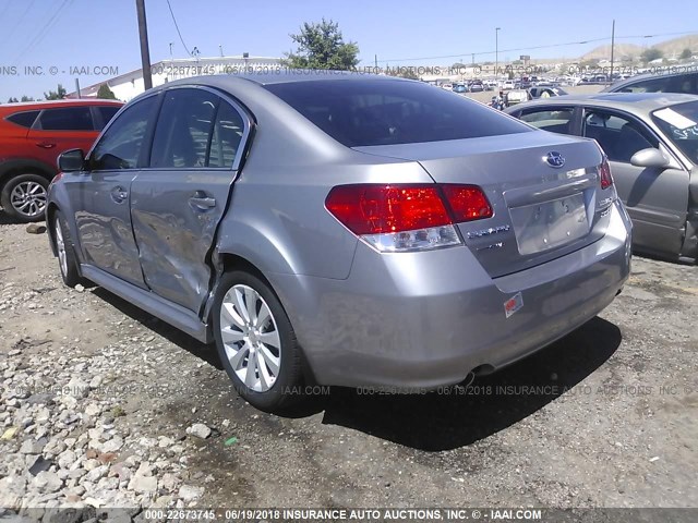 4S3BMEF64A2221032 - 2010 SUBARU LEGACY 3.6R PREMIUM SILVER photo 3